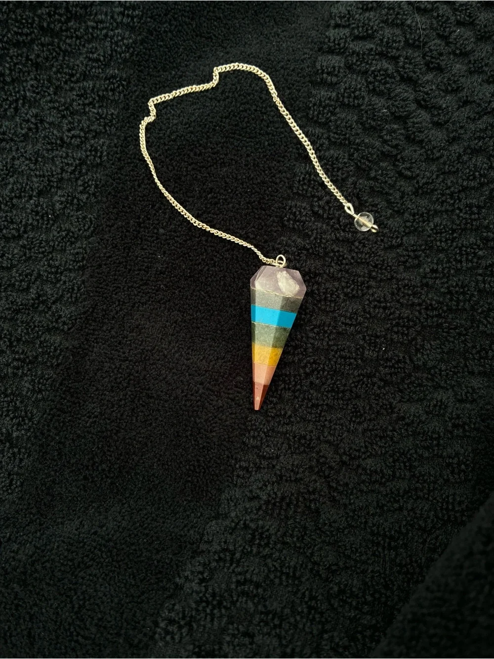 7 Chakra Pendulum Crystal Pendulum Stone Reiki Healing Vastu Remedy